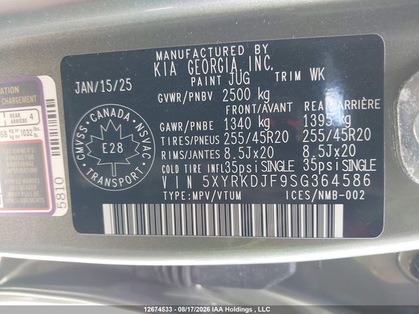 2025 KIA SORENTO
