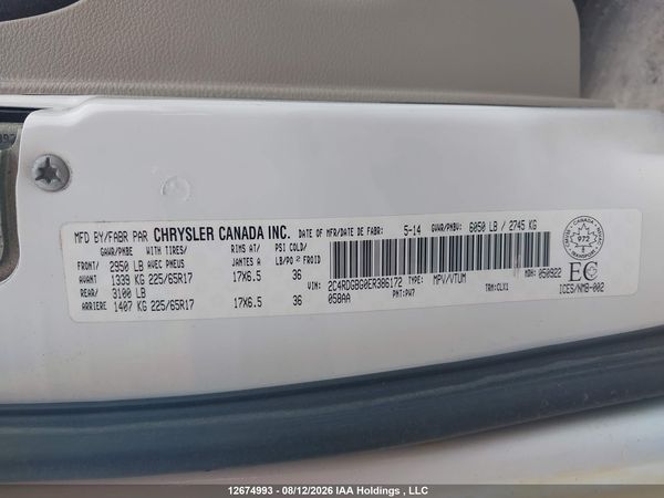 2014 DODGE GRAND CARAVAN SE/SXT — I9
