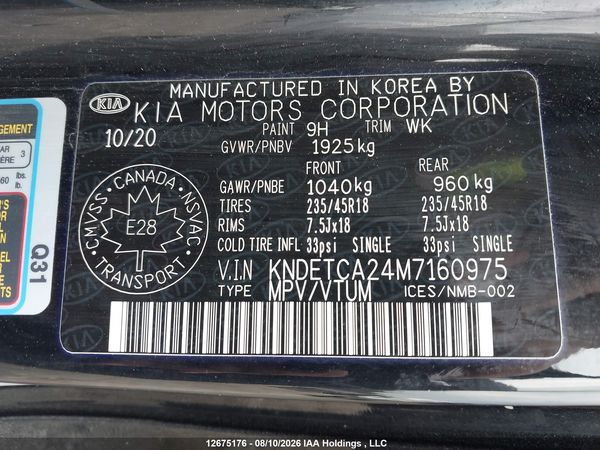 2021 KIA SELTOS SX