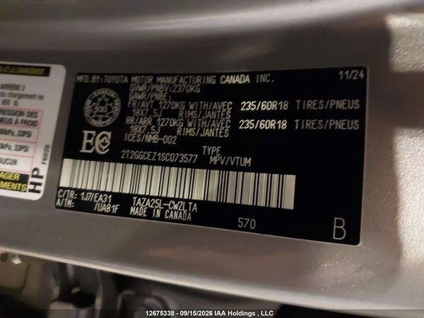 2025 LEXUS NX 350 PREMIUM — I9