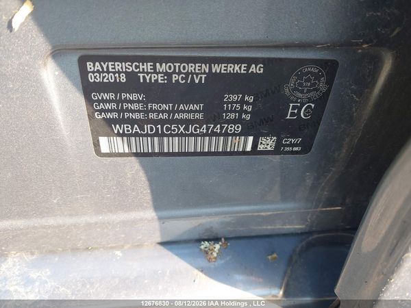 2018 BMW 540D XDRIVE