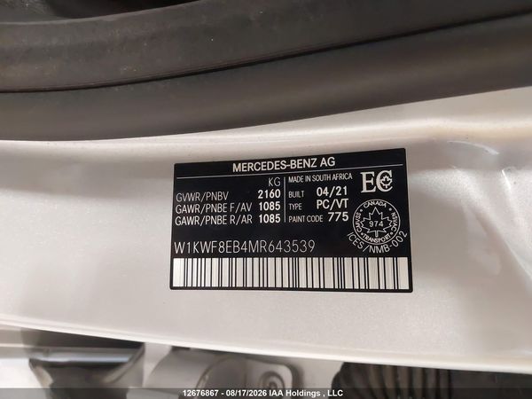 2021 MERCEDES-BENZ C 300 4MATIC