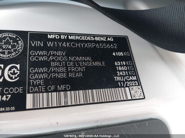 2024 MERCEDES-BENZ SPRINTER 2500 HIGH ROOF 4-CYL DIESEL
