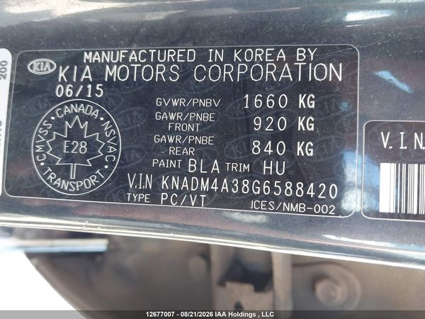 2016 KIA RIO LX