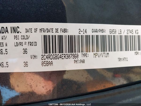 2014 DODGE GRAND CARAVAN SE