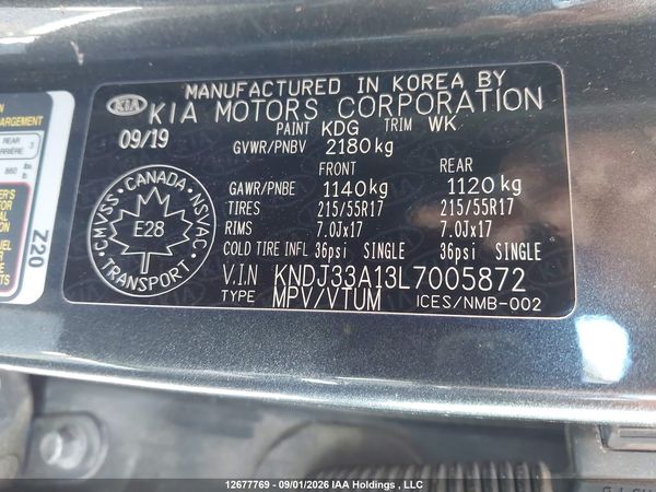 2020 KIA SOUL EV LIMITED