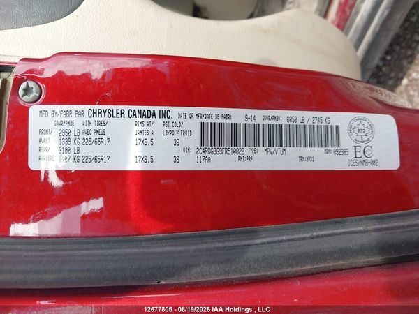 2015 DODGE GRAND CARAVAN SE/SXT