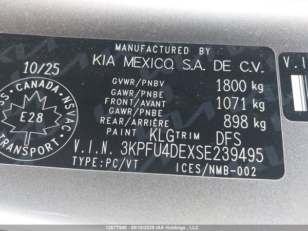 2025 KIA K4 EX/EX+