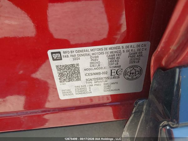 2025 CHEVROLET EQUINOX RS — I9