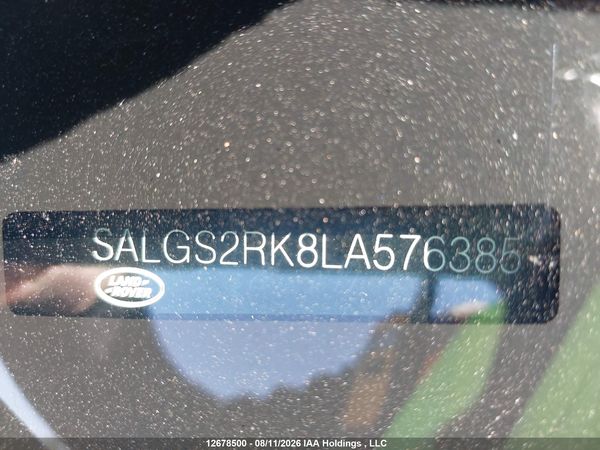 2020 LAND ROVER RANGE ROVER HSE — I17