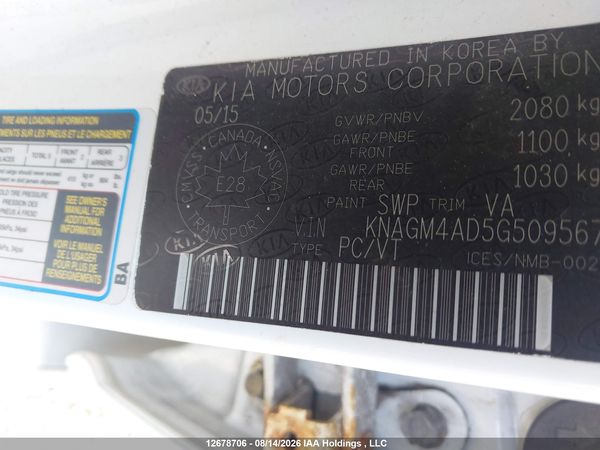 2016 KIA OPTIMA HYBRID LX