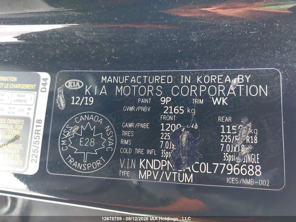 2020 KIA SPORTAGE