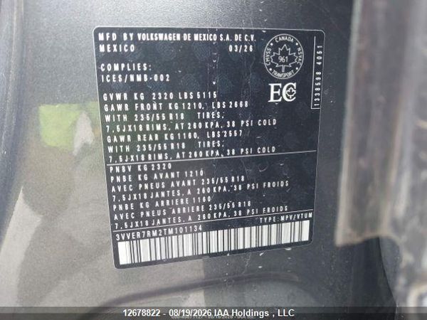 2026 VOLKSWAGEN TIGUAN SE — I10