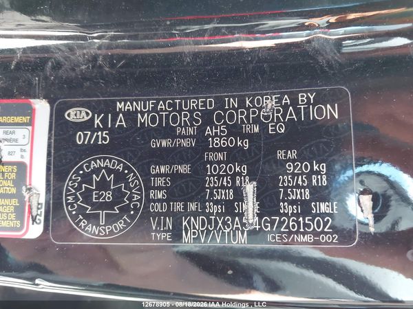 2016 KIA SOUL