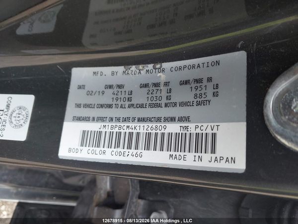 2019 MAZDA 3 PREFERRED PLUS