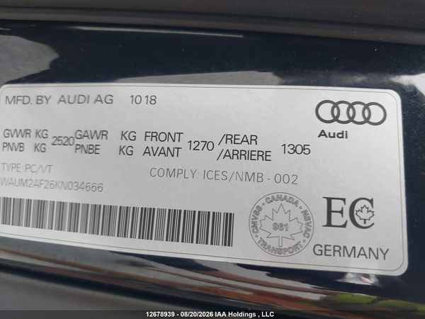 2019 AUDI A6 PRESTIGE