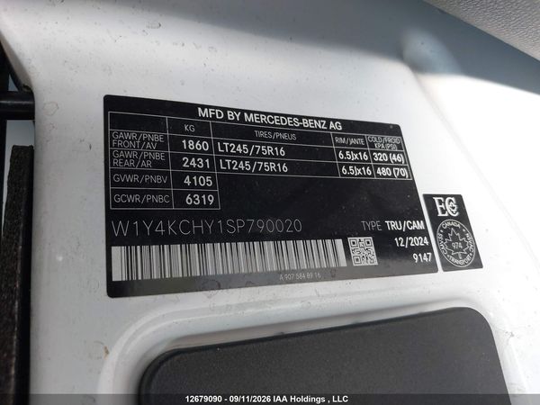 2025 MERCEDES-BENZ SPRINTER 2500 907 (VS30)