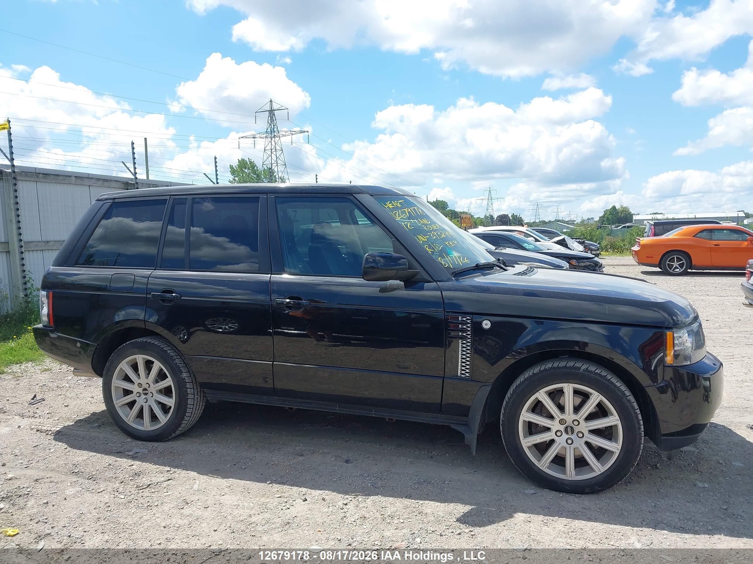 2012 LAND ROVER RANGE ROVER SUPERCHARGED
