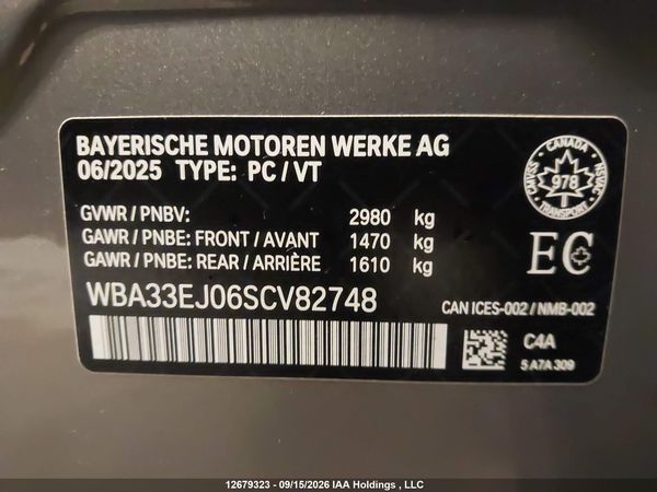 2025 BMW 760I XDRIVE — I9
