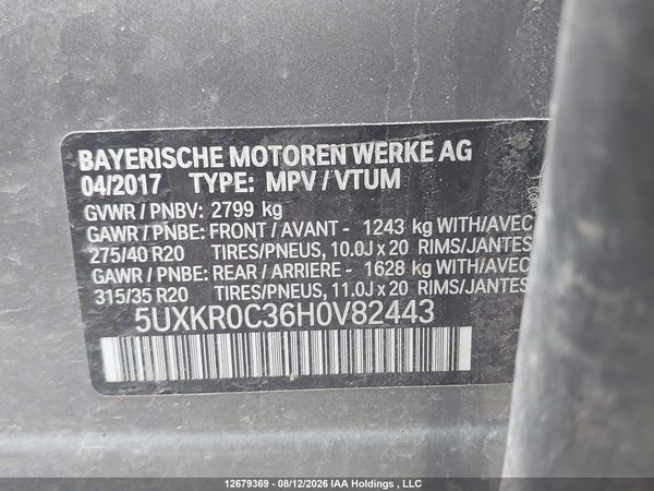 2017 BMW X5 XDRIVE35I