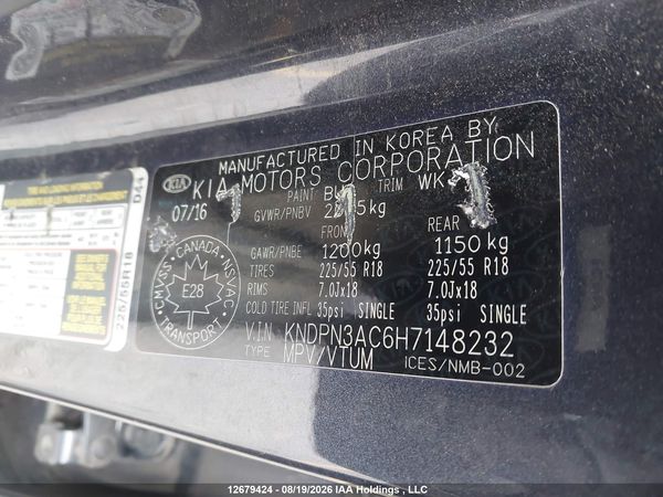 2017 KIA SPORTAGE EX