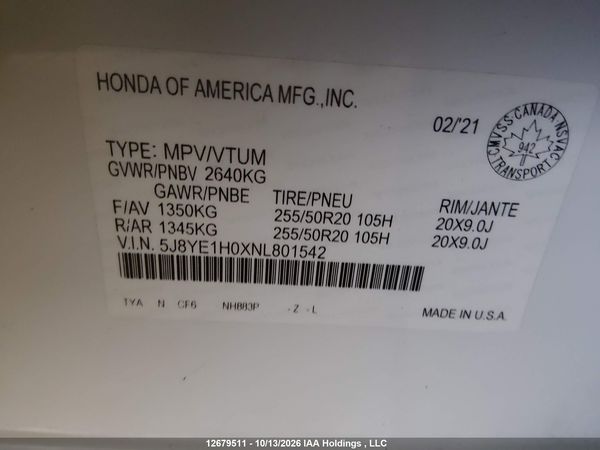 2022 ACURA MDX A-SPEC — I9