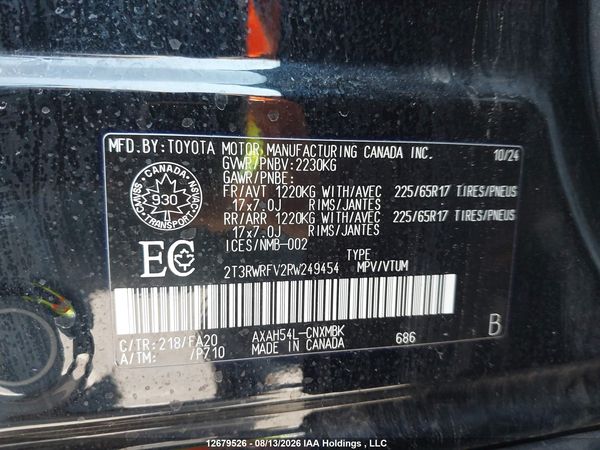 2024 TOYOTA RAV4 HYBRID XLE — I19
