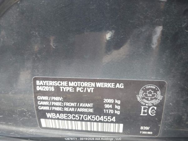 2016 BMW 328I XDRIVE