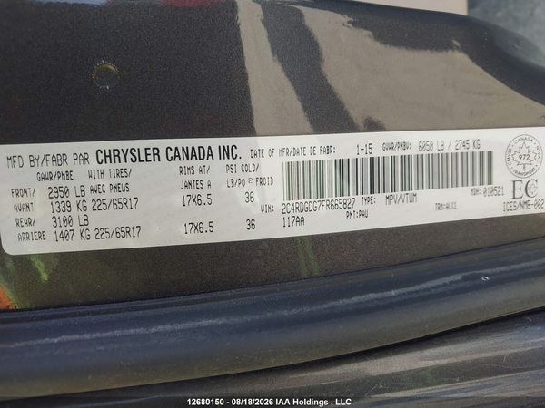2015 DODGE GRAND CARAVAN CREW