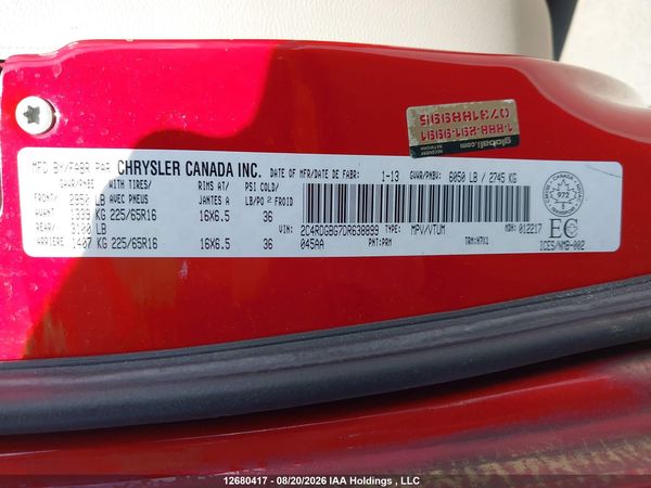 2013 DODGE GRAND CARAVAN SE