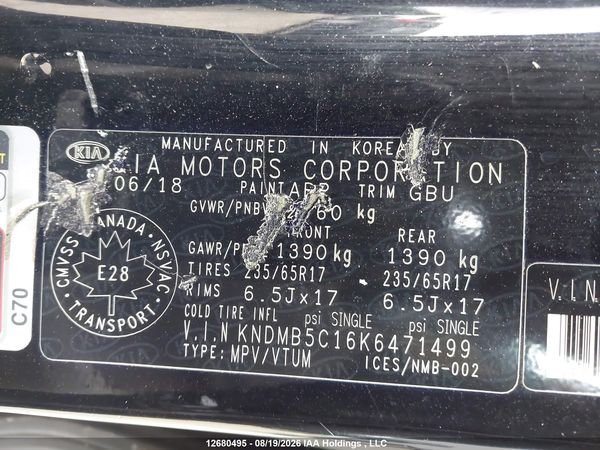 2019 KIA SEDONA LX/EX