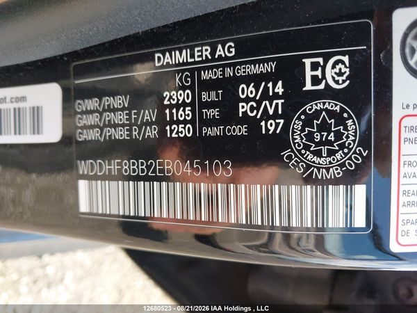 2014 MERCEDES-BENZ E 300 4MATIC