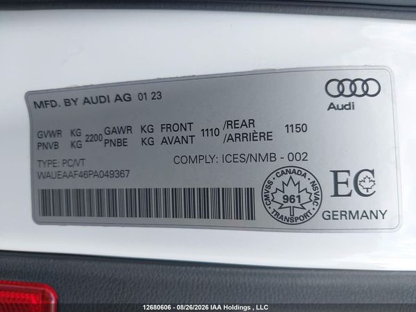 2023 AUDI A4 SEDAN