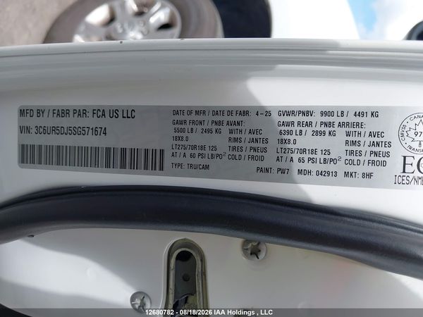 2025 RAM 2500 BIG HORN