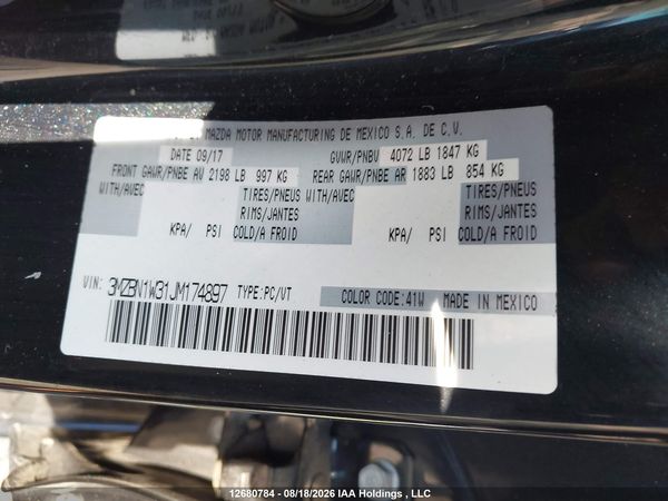 2018 MAZDA MAZDA3 GT — I19