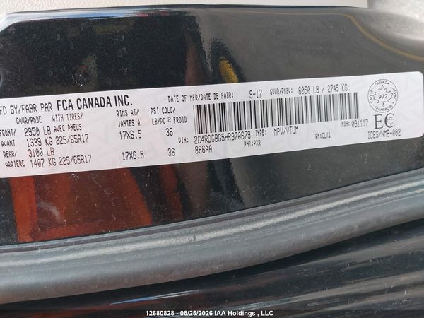 2017 DODGE GRAND CARAVAN CVP/SXT