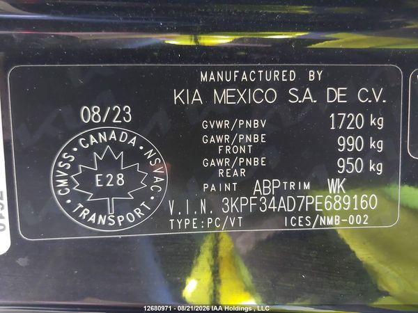 2023 KIA FORTE