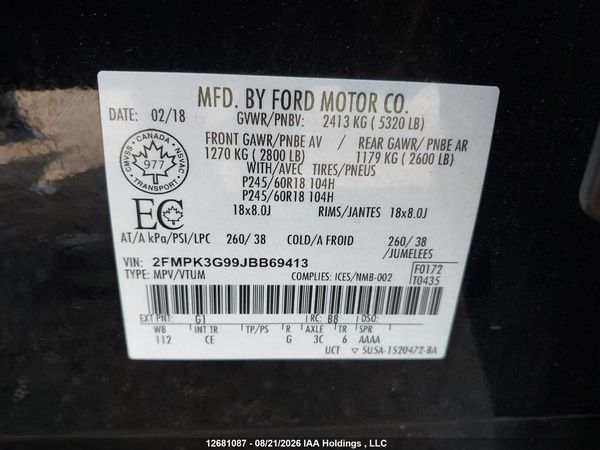 2018 FORD EDGE SE