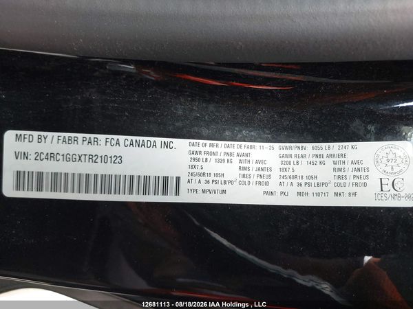 2026 CHRYSLER PACIFICA LIMITED