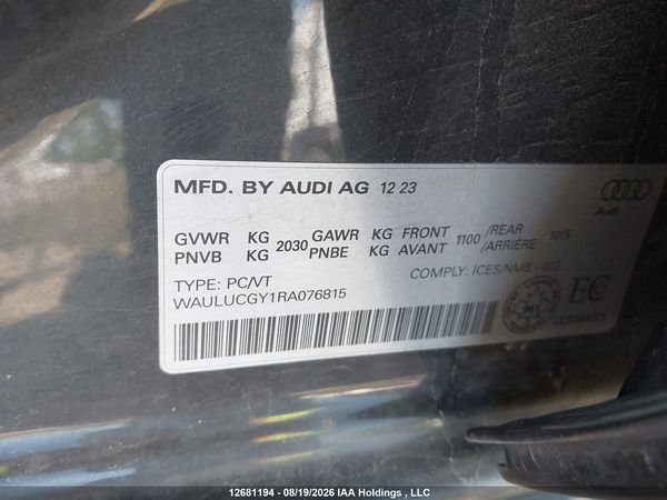 2024 AUDI A3 40 PROGRESSIV