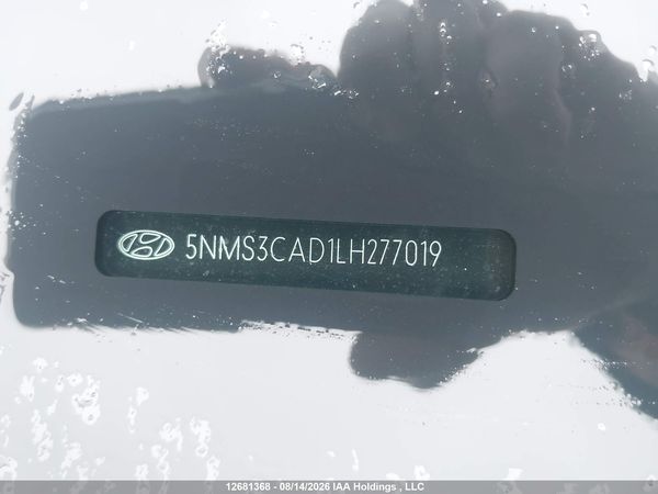 2020 HYUNDAI SANTA FE SEL/SEL PLUS — I17