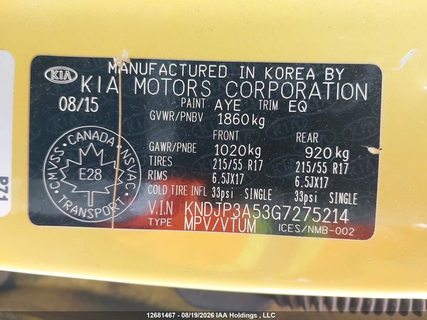 2016 KIA SOUL Exclaim