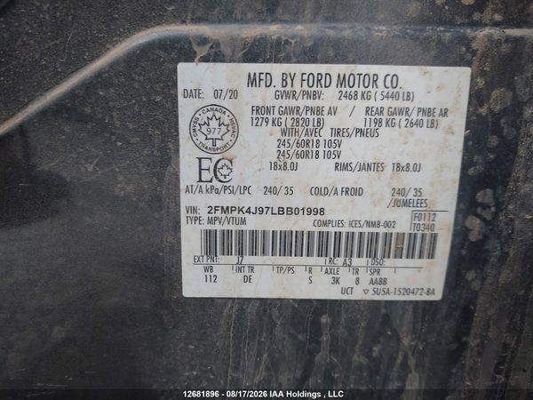 2020 FORD EDGE SEL