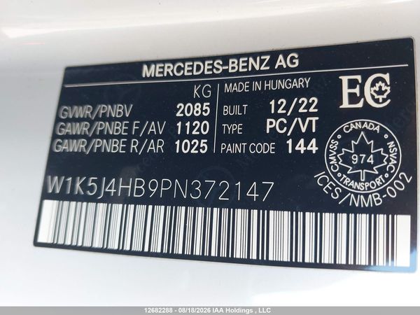 2023 MERCEDES-BENZ CLA 250 COUPE 4MATIC