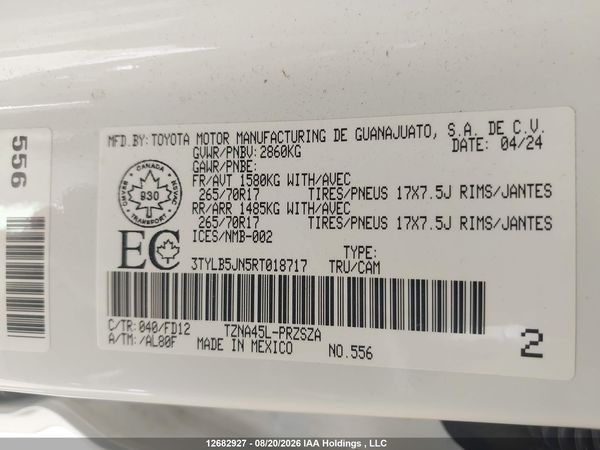 2024 TOYOTA TACOMA — I9
