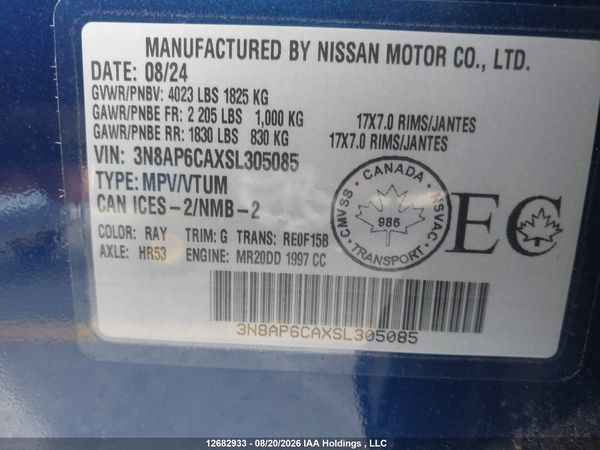 2025 NISSAN KICKS SV