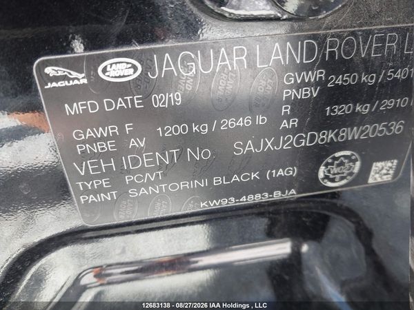 2019 JAGUAR XJ XJL PORTFOLIO — I9
