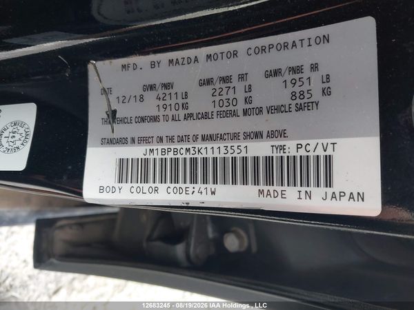2019 MAZDA MAZDA3 GS — I9