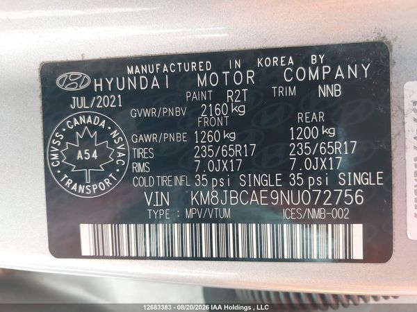 2022 HYUNDAI TUCSON ESSENTIAL AWD