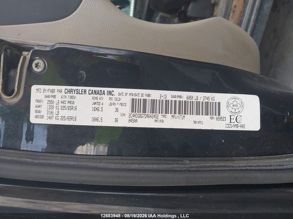 2013 DODGE GRAND CARAVAN SE — I9